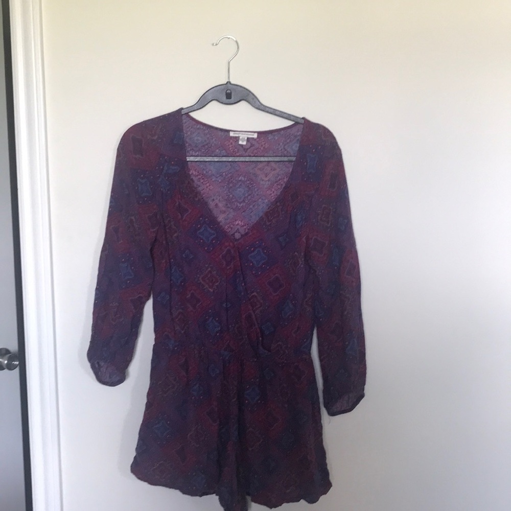 mid length sleeve romper